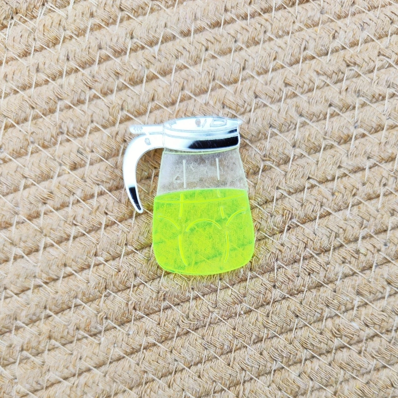 KUGUYS 3 ألوان الصيف عصير دبابيس للنساء مجوهرات لطيف المشروبات الباردة دبابيس الاكريليك مجوهرات المصنع مباشرة اكسسوارات #4