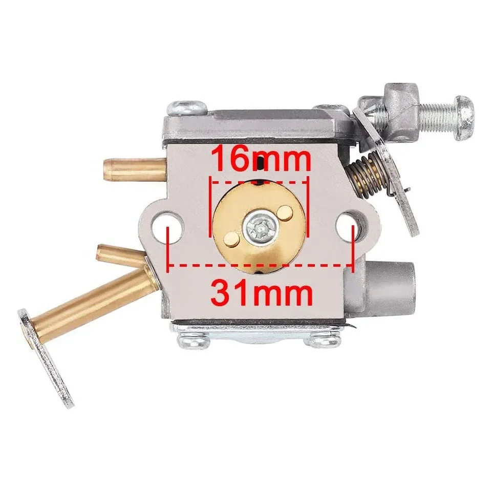 

300981002 Carburetor for Homelite 33Cc UT-10532 UT-10926 Ryobi RY74003D Chainsaw Carbon Brush Replacement 000998271