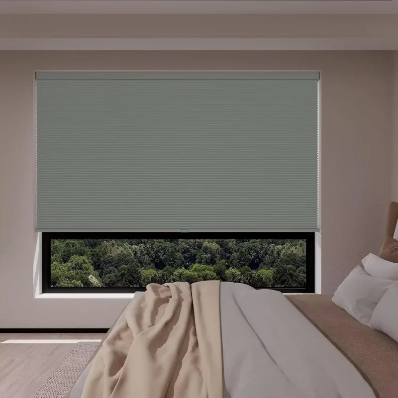 Factory Wholesale Price Cellular Blackout Shade Day And Night Cordless Spring Cellular Blinds Honeycomb Blinds For Windows