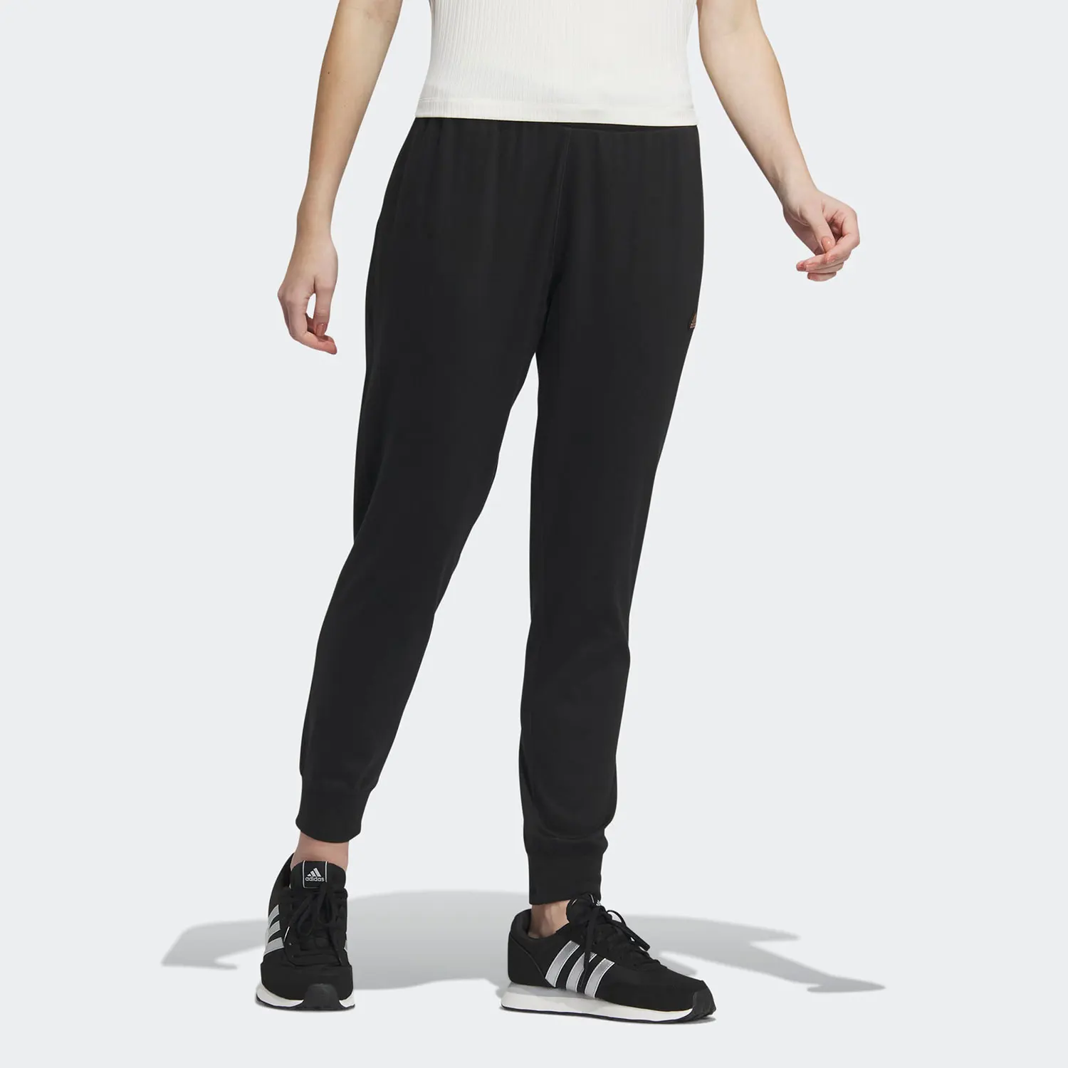 

Оригинальные женские повседневные брюки Adidas BOS KNIT PANTS с манжетами IP3948