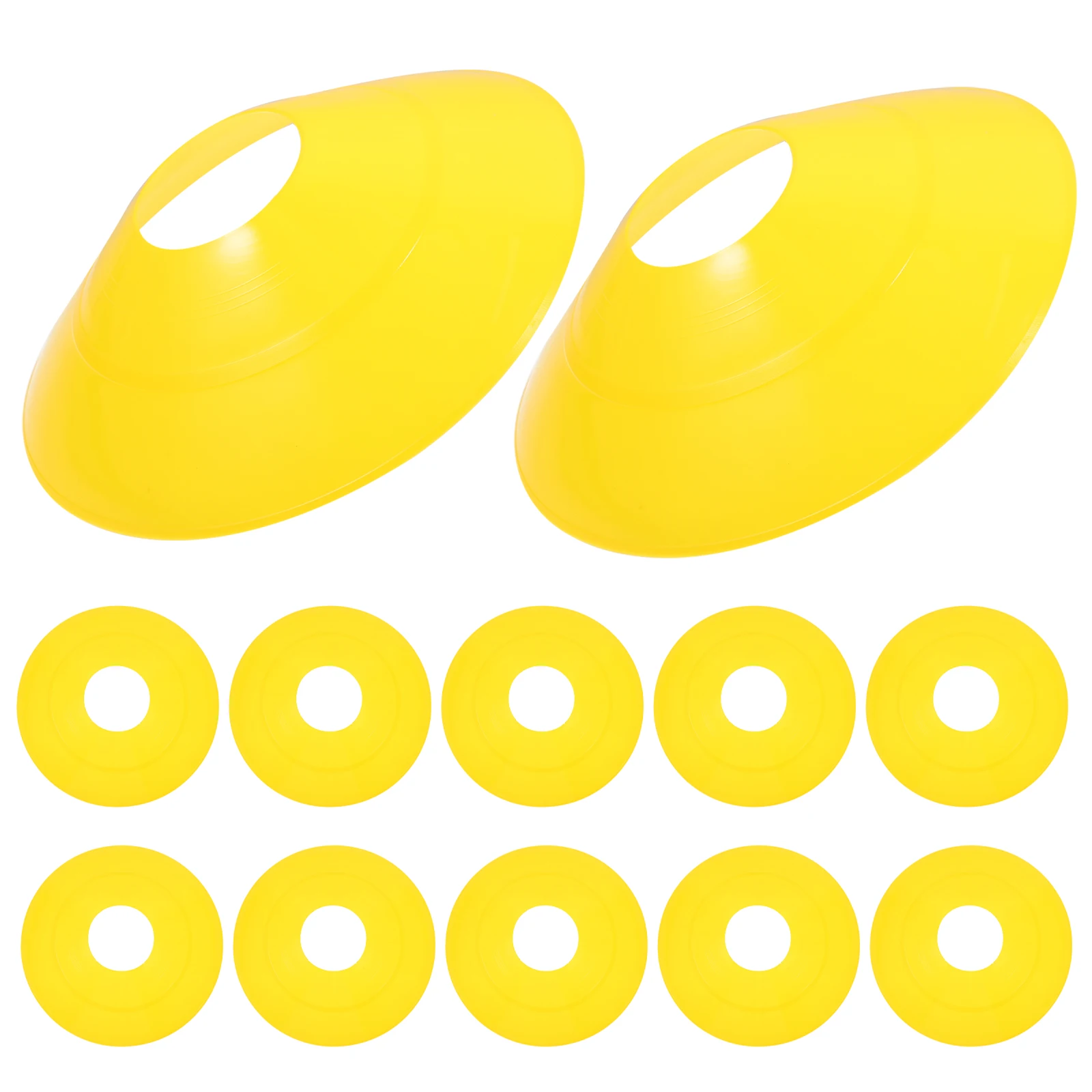 

1 set Football Training Markers Bright Color Portable Soccer Cones PE Material Durable Discs Sports Equipment Gifts