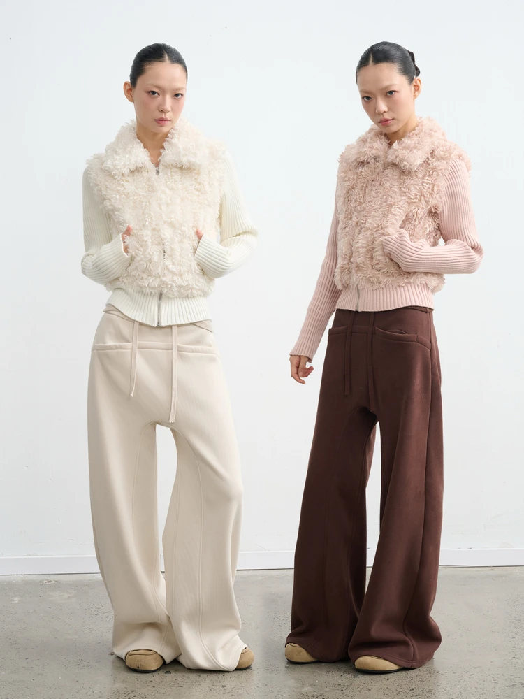 

Женский вязаный свитер Liny Liber с отложным воротником, приталенный, для осени и зимы, оригинальный дизайн