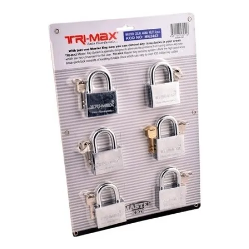 Trimax Padlock 6'lı Set