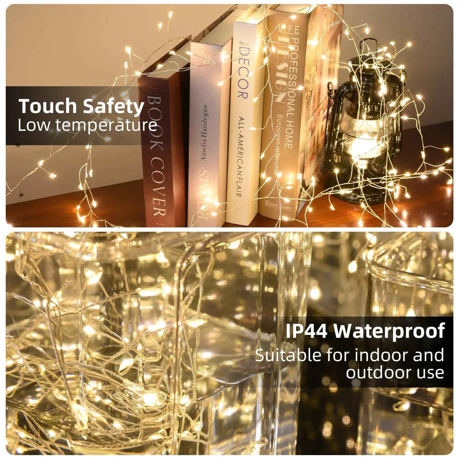 LED الألعاب النارية سلسلة أضواء الاتحاد الأوروبي/USB تيار مستمر الطاقة التحكم عن بعد هالوين جارلاند الجنية ضوء لحفل زفاف عيد الميلاد الديكور