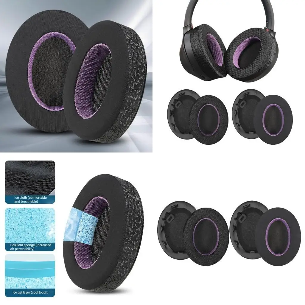 96GE 1PAIR الإسفنج أذن أذن وسائد أذن وسائد أذن لـ WH 1000XM4