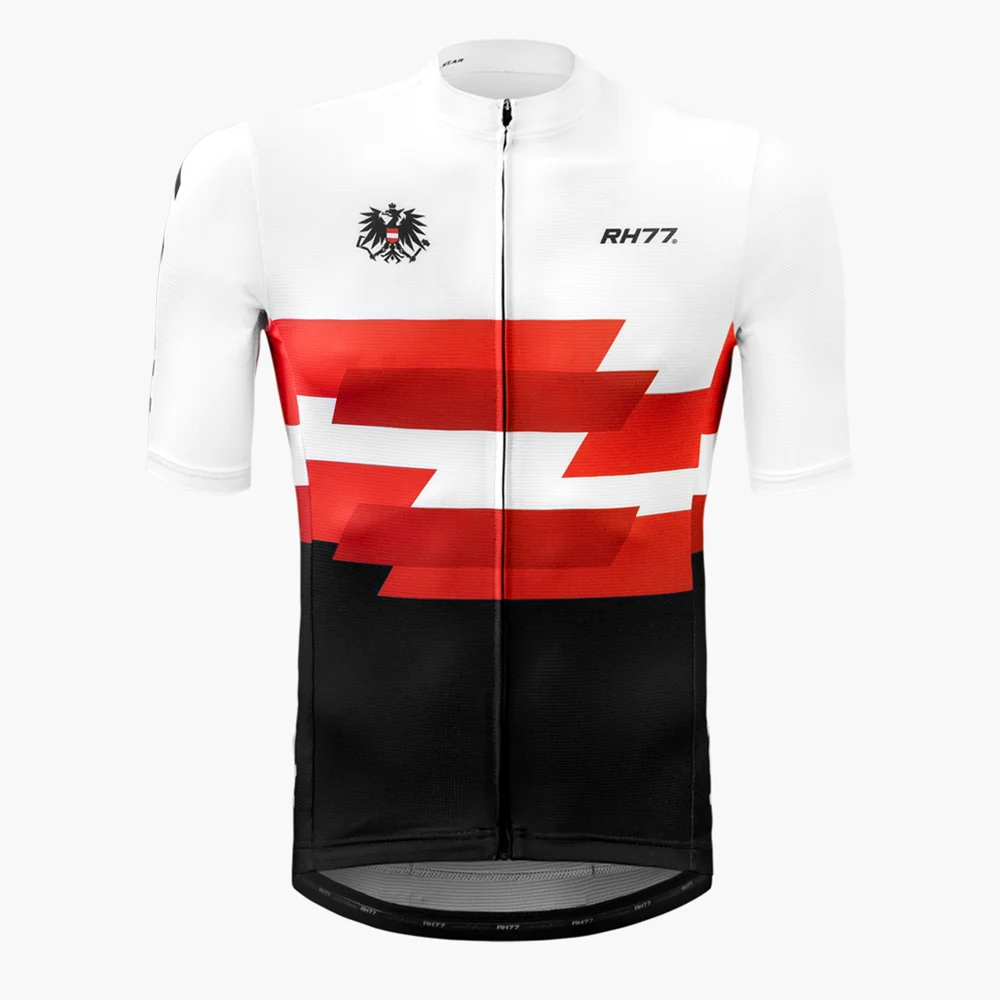 RH77 Cycling Outdoor Short-sleeved Jerseys Man Bike Quick Dry Triathlon Tops Ciclilsmo Maillot Cycliste Breathable Shirts