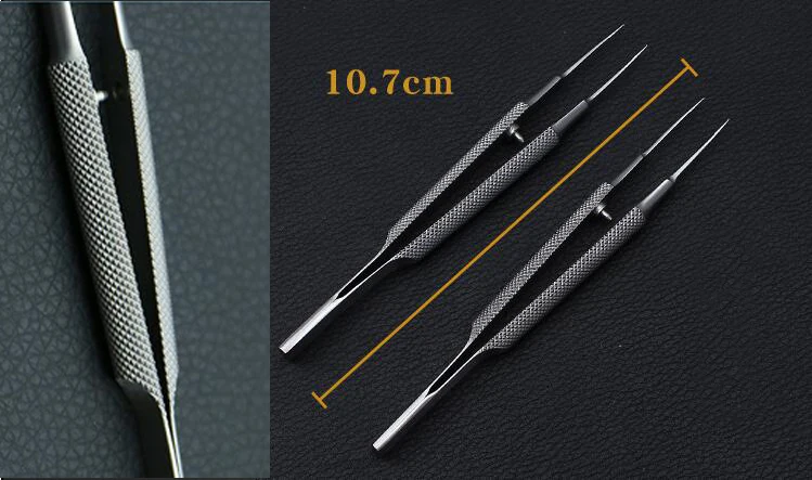 4pcs/set ophthalmic microsurgical instruments 12.5cm scissors+Needle holders +tweezers stainless steel surgical tool