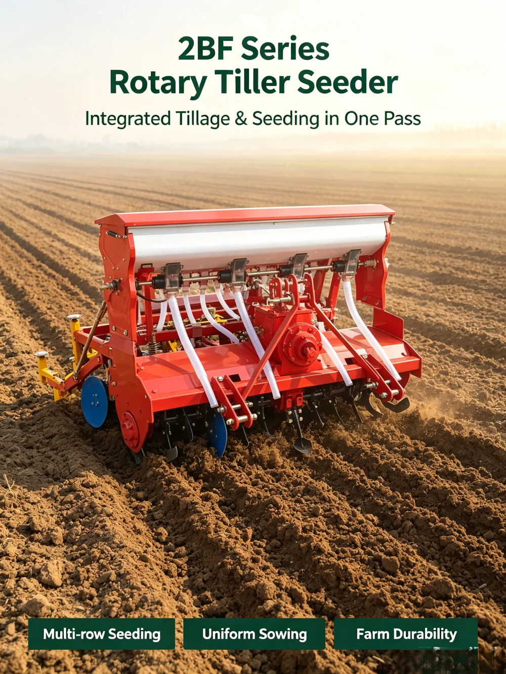 -For  Red Rotary Seeding Machine Multi-row Uniform Seed Metering Device Rigid Frame Dry Field Wheat Planter Depth Gear*