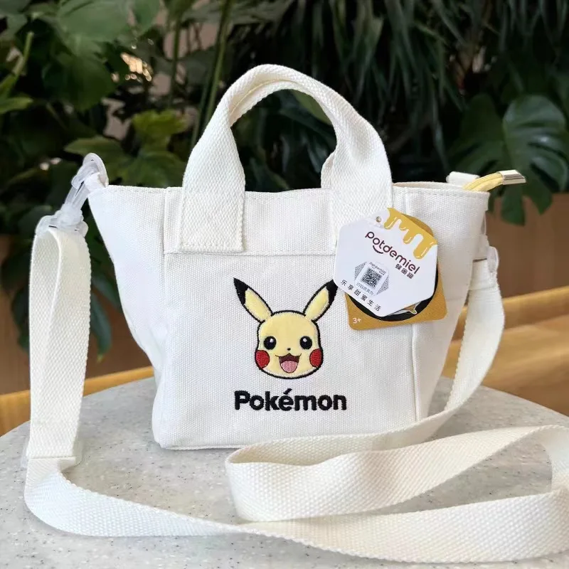 Pikachu 2024 Nieuwe Dameshandtas Modieuze Hoogwaardige Meisje Crossbody Tas Cartoon Grote Capaciteit Multifunctionele Opbergtas