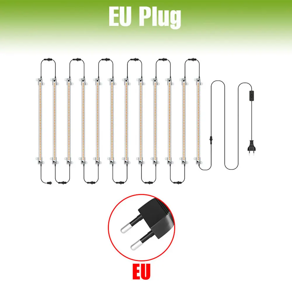 LED أضواء نمو النبات الطيف الكامل داخلي الزراعة المائية البذور زهرة الخضروات صندوق النمو زراعة مصباح الاتحاد الأوروبي التوصيل 30/50 سنتيمتر AC220V