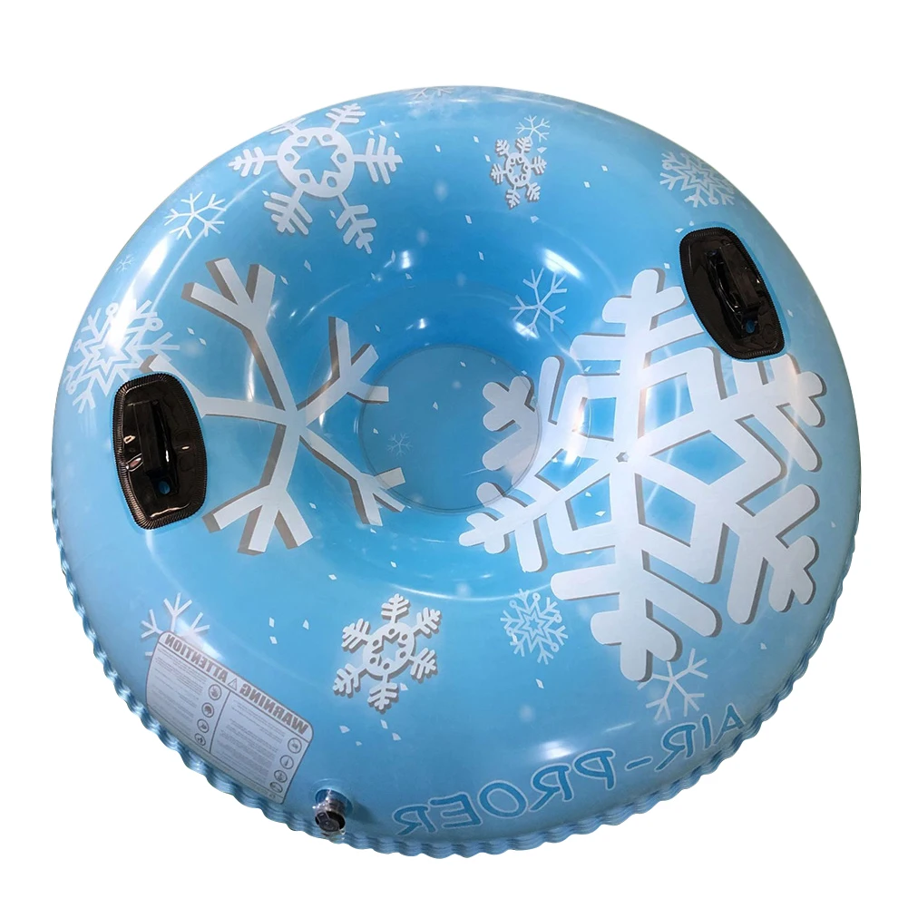Inflatable Floated Skiing Board Thickened Floated Sled PVC Skiing Tube with Handles Skiing Ring Skiing Equipments