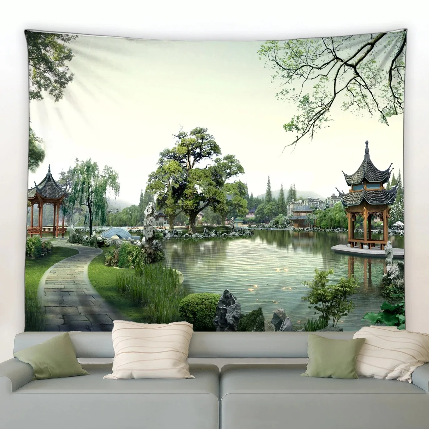 Park Natural Landscape Decorative Tapestry Home Wall Decoration Office Living Room Tapestry