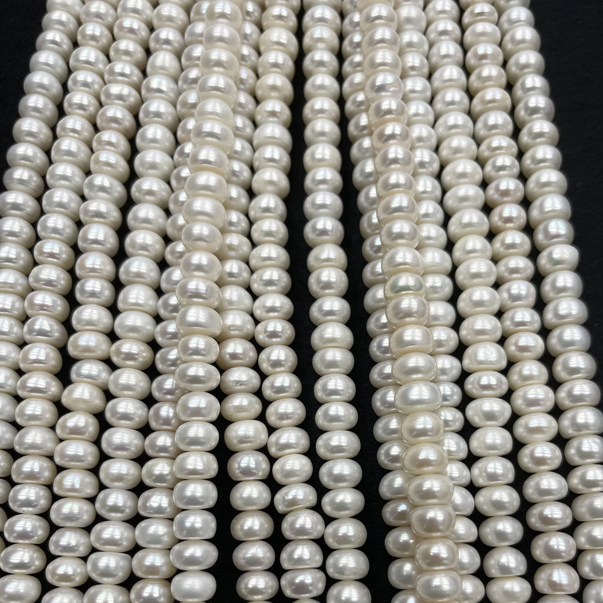AAA 9-10mm High-Quality Bread-Shaped Natural Pearl Semi-Finished Beads for Jewelry Making DIY Necklace Bracelet Accessories 38cm