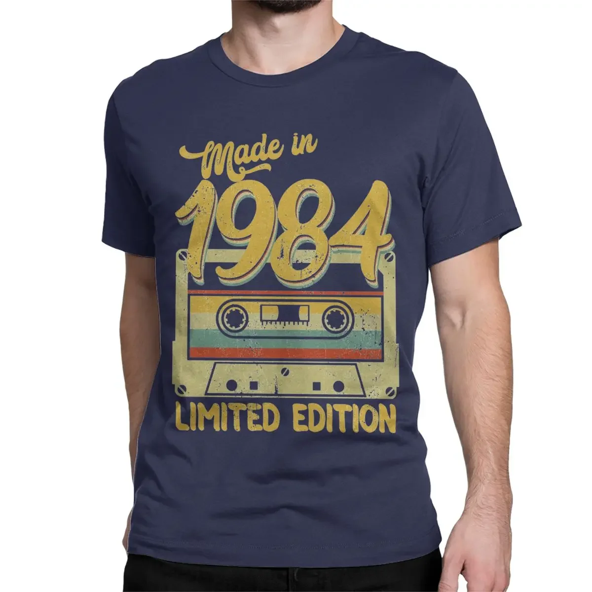 Funny Made In 1984 Limited Edition Birthday Gift T-Shirt for Men 100% Cotton T Shirt 40 Years Old Tee Shirt Gift Idea Tops