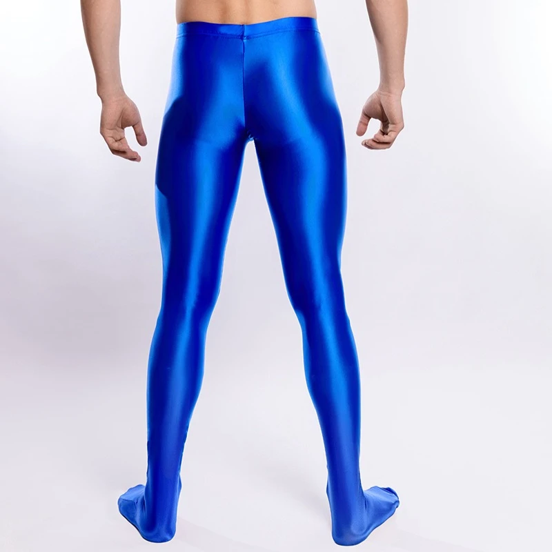 

Мужские блестящие маслянистые узкие леггинсы, спортивные глянцевые узкие колготки, эластичные колготки с стеклярусом, гладкие металлические длинные брюки для бодибилдинга