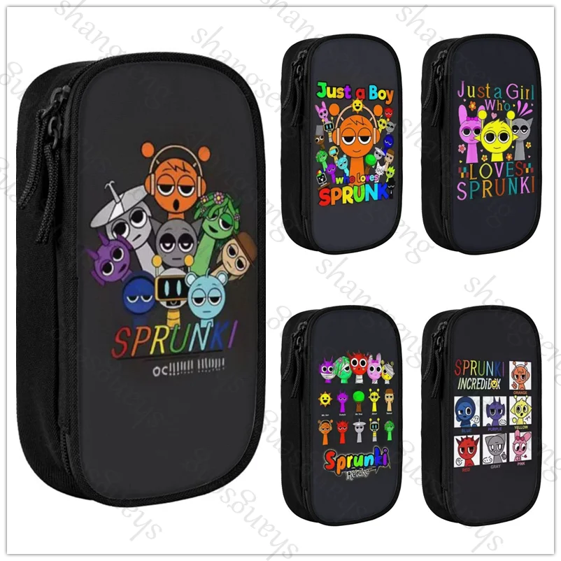 

Pen Bag Large Capacity Pencil Case Multifunctional Stationery Storage Bag Student School Supplies Cartoon Sprunki