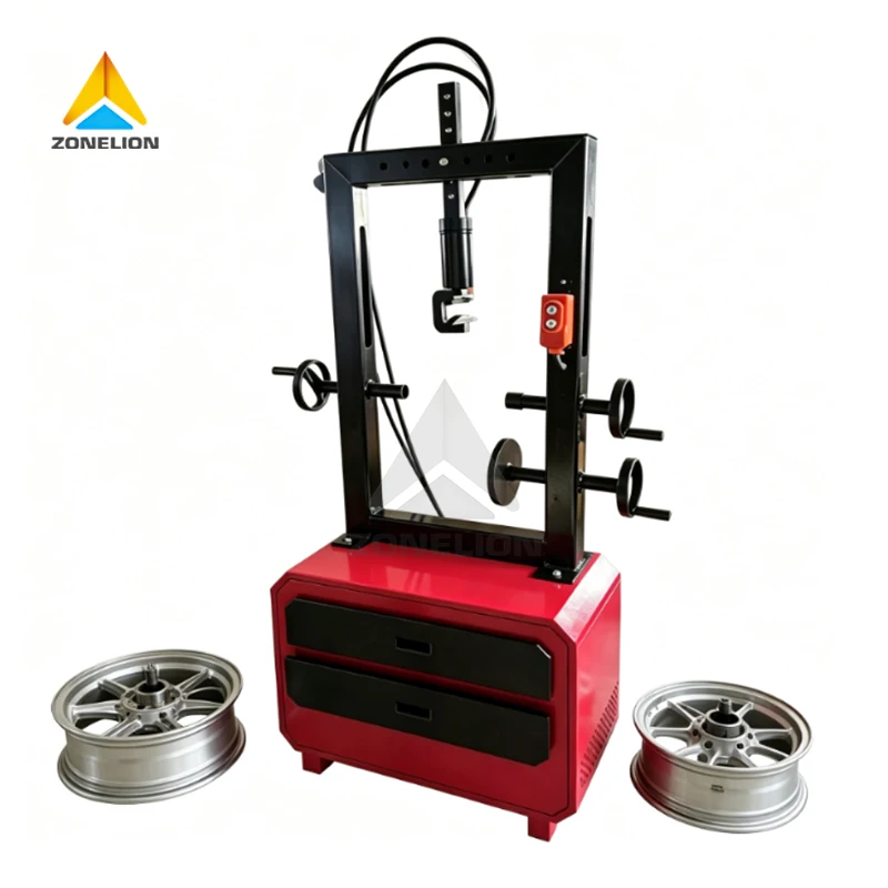 Commercial Motorcycle Alloy Rim Straightening Equipment For Motorcycle Service Center Motorcycle Wheel Repair Machine
