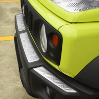 4pcs Auto Front Bumper Protector Guard Grille Lower Trim Decoration Sticker For Suzuki Jimny JB64 JB74 Car Styling Accessories