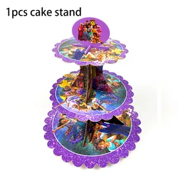 Encanto Mirabel Birthday Party 3 Tiers DIY Paper Cupcake Stand Dessert Candy Storage Holder Rack Birthday Party Cake Display