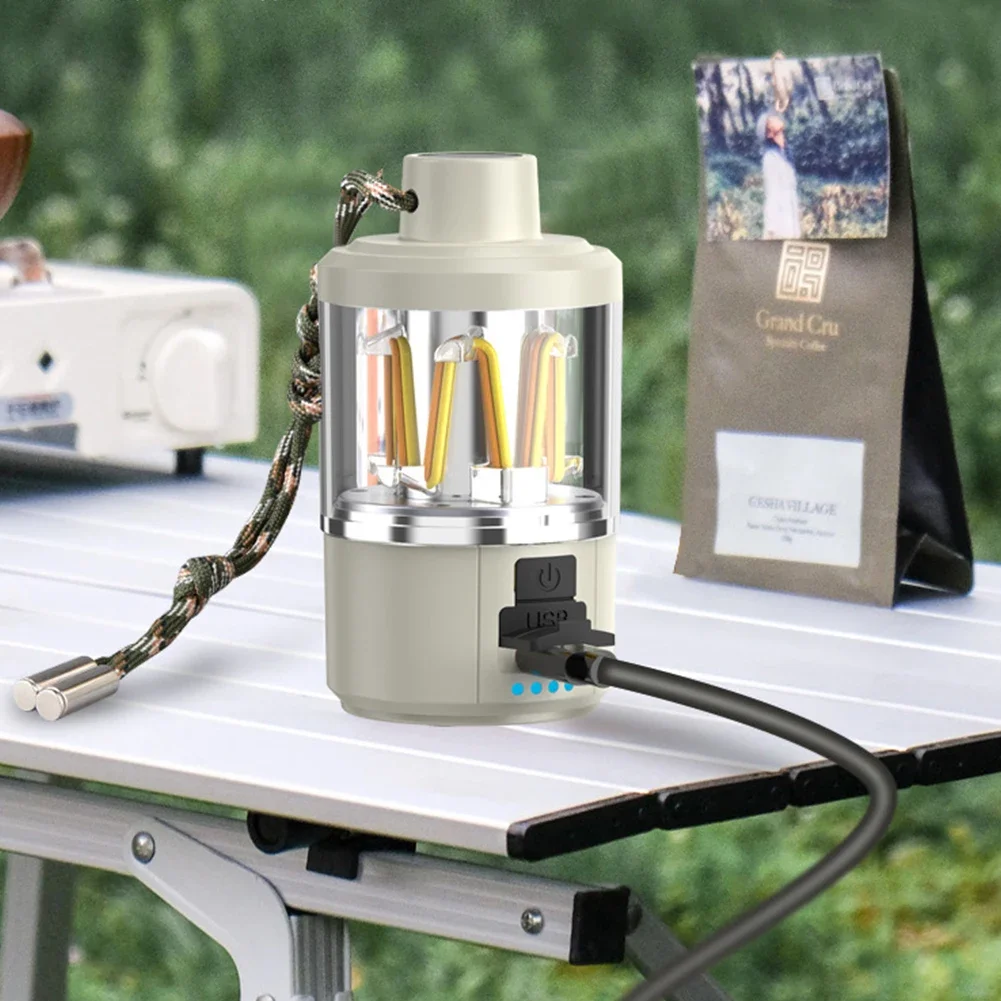 Outdoor Camping Retro Camping Light LED Long Life Flashlight Portable Power Bank Waterproof Atmosphere Hand Light