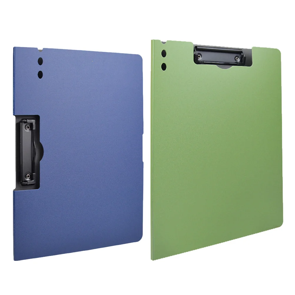 

2pcs A4 Clip Boards Smooth Writing Surface Portable Paper Folder Boards For Office File Folders Document Organizers