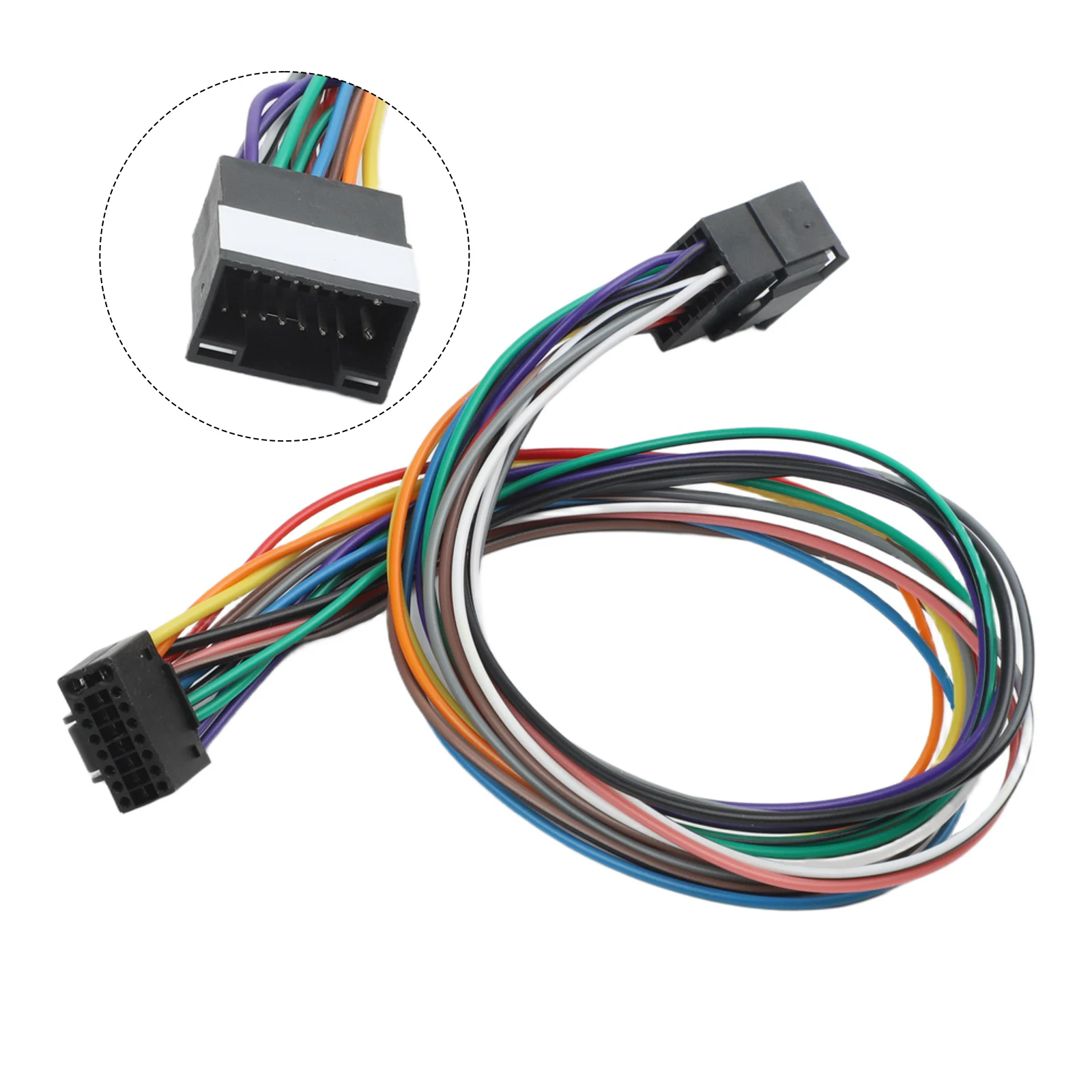 16Pin Car Radio for iso Wire Harness Extension 40cm Cable For Android Player Easy To Use Scratch Prevention Corro-sion-resist