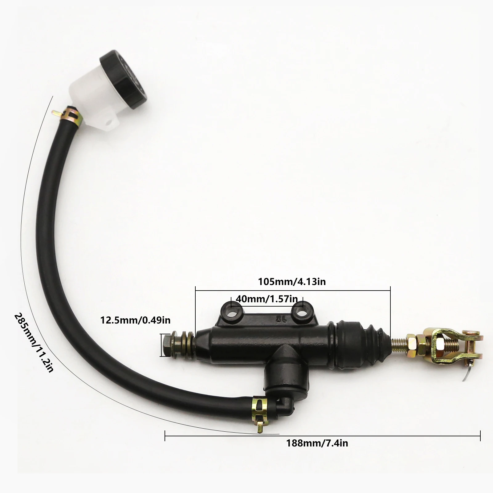 

Motorcycle Rear Brake Pump For Suzuki Kawasaki Honda Yamaha Ducati Foot Hydraulic Refit Rear Brake Master Cylinder Pump