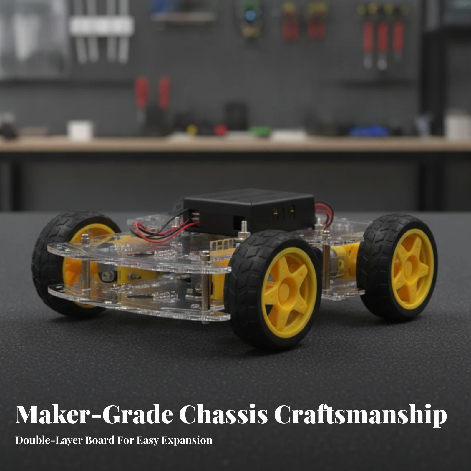 Robot Car Kit - 4WD Robot Intelligent Vehicle Chassis Kit