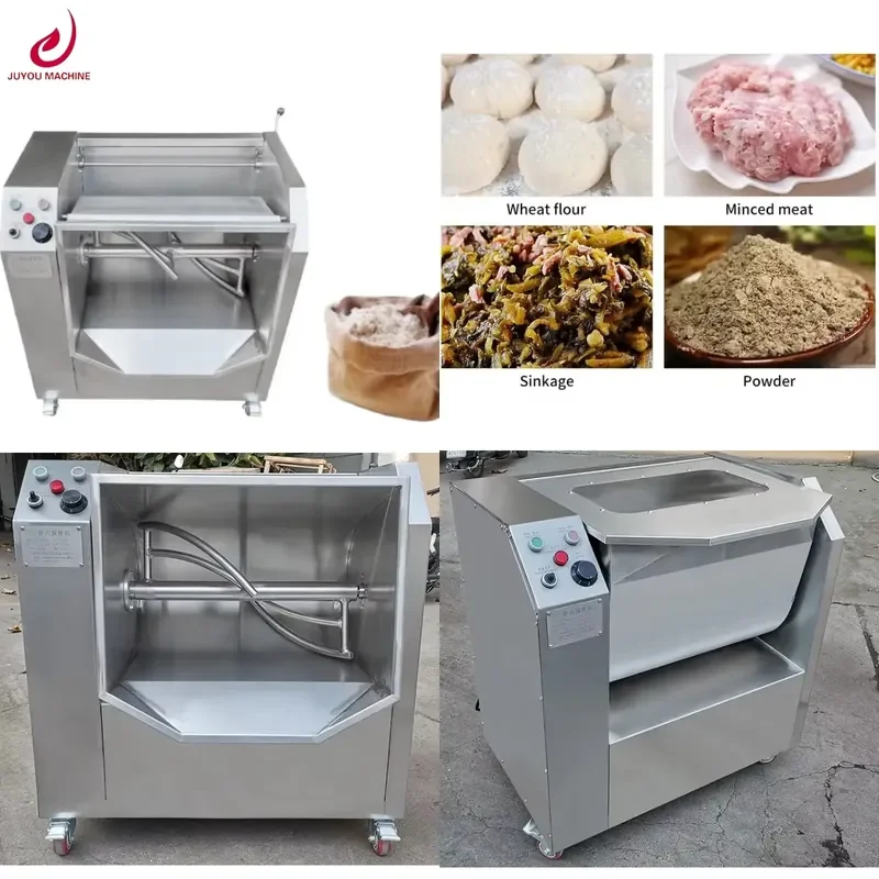 

Horizontal Industrial Food Blending Machine Dough Mixer Dough Slot Ribbon Powder Mixer Mixing Machine
