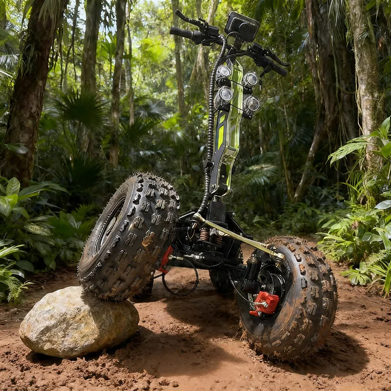 4WD off-road ATV ATV off-road four-wheel electric scooter large high-power all-terrain vehicle foldable