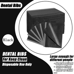 250/125/50/20PCS Disposable Tattoo Clean Pad Black Tattoo Bib Table Covers Clean Patient Dental Napkins Supplies
