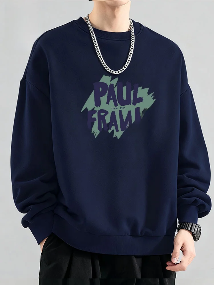 

Мужская утепленная толстовка с круглым вырезом и длинными рукавами на флисовой подкладке для осени и зимы, теплая и комфортная, как куртка