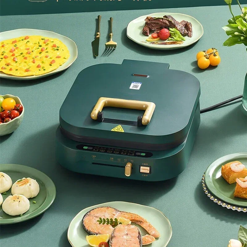 Hot sales Live Electric Pancake Pan Household Double-sided Heating Hot Frying and Baking Machine Breakfast Machine 1900W