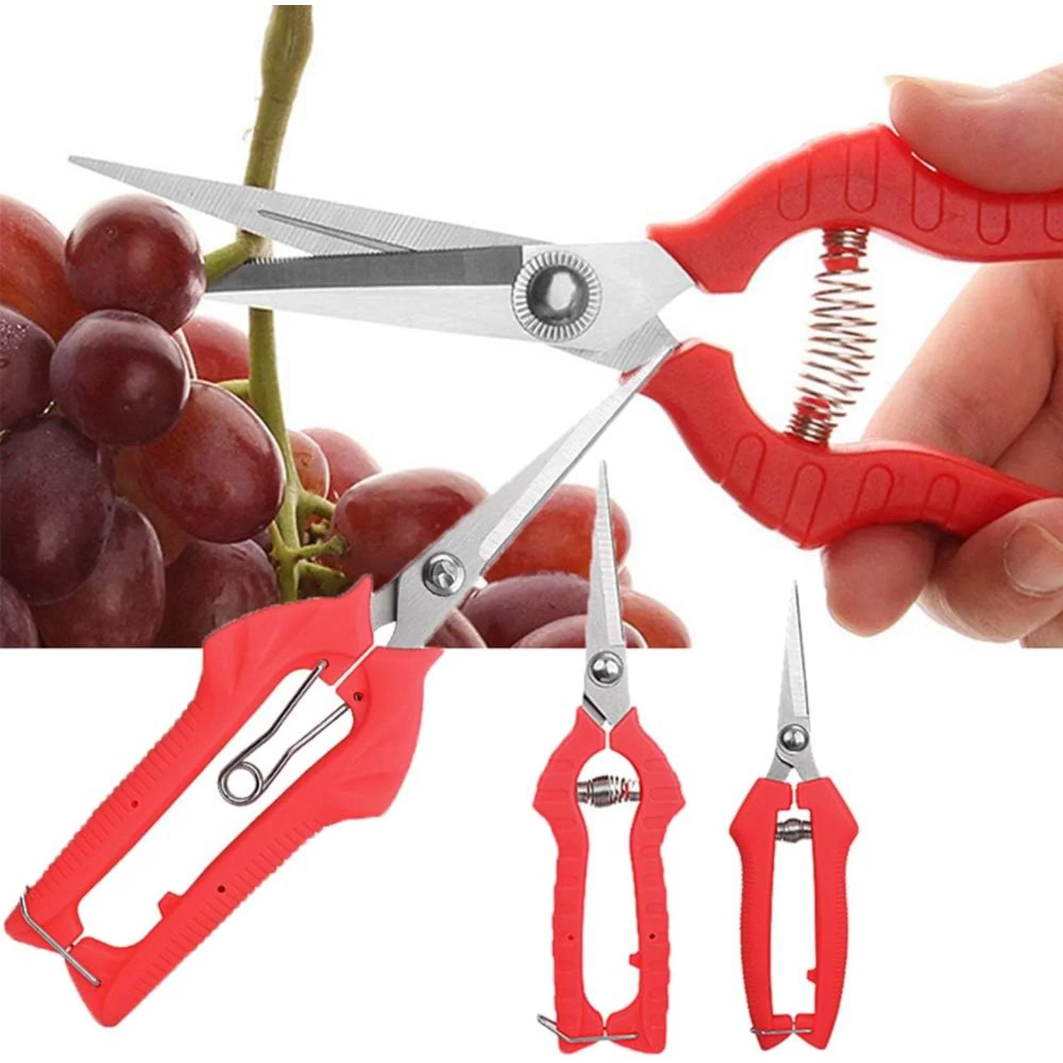 Gardening Hand Pruner Pruning Shear,Plant Pruning Scissors Garden  Gardening  Tools Grass Flower Shears Secator Grafting pruner 