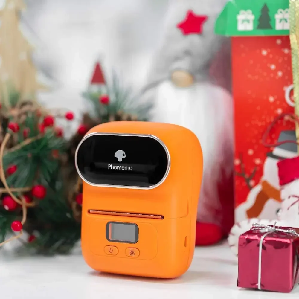 Phomemo M110 Label Maker Portable Mini Blue tooth Thermal Label Printer Apply to Labeling Android iOS Mini Printer