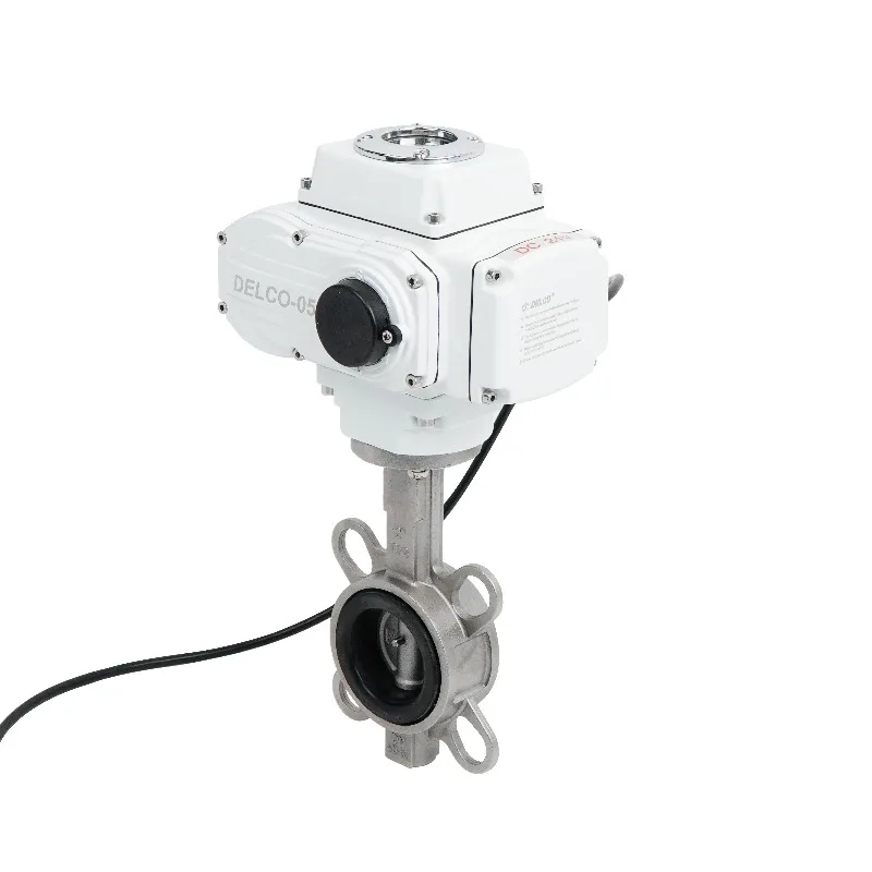 Electric Stainless Steel Butterfly Valve Corrosion Resistant Compact Automation