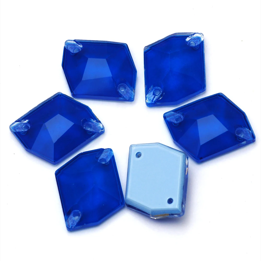 Pubrilex Cosmic Edges K9 Trilliant Glas-Strasssteine mit Facettenschliff, Glänzende Elektrische Farben, Aufnähbare Kristalle für Kleidungszubehör – Detail 16