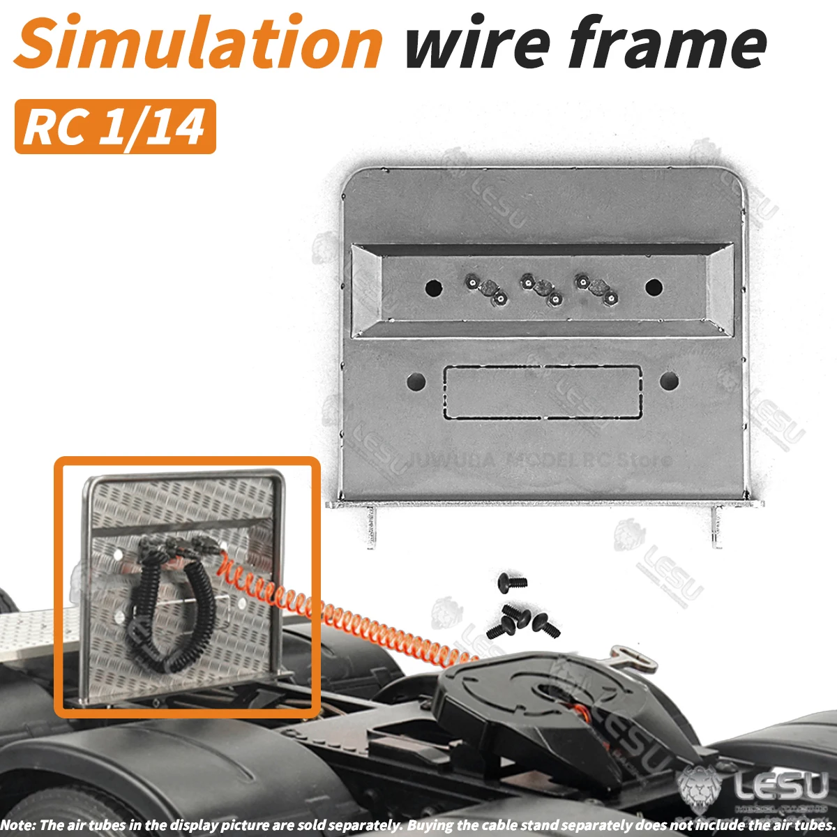 

Металлическая подставка для труб LESU, кронштейн G-6218, газовая труба G-6256 для 1/14 Tamiya RC Truck Tractor R620 R470, игрушечные машинки, запчасти, аксессуары, модель