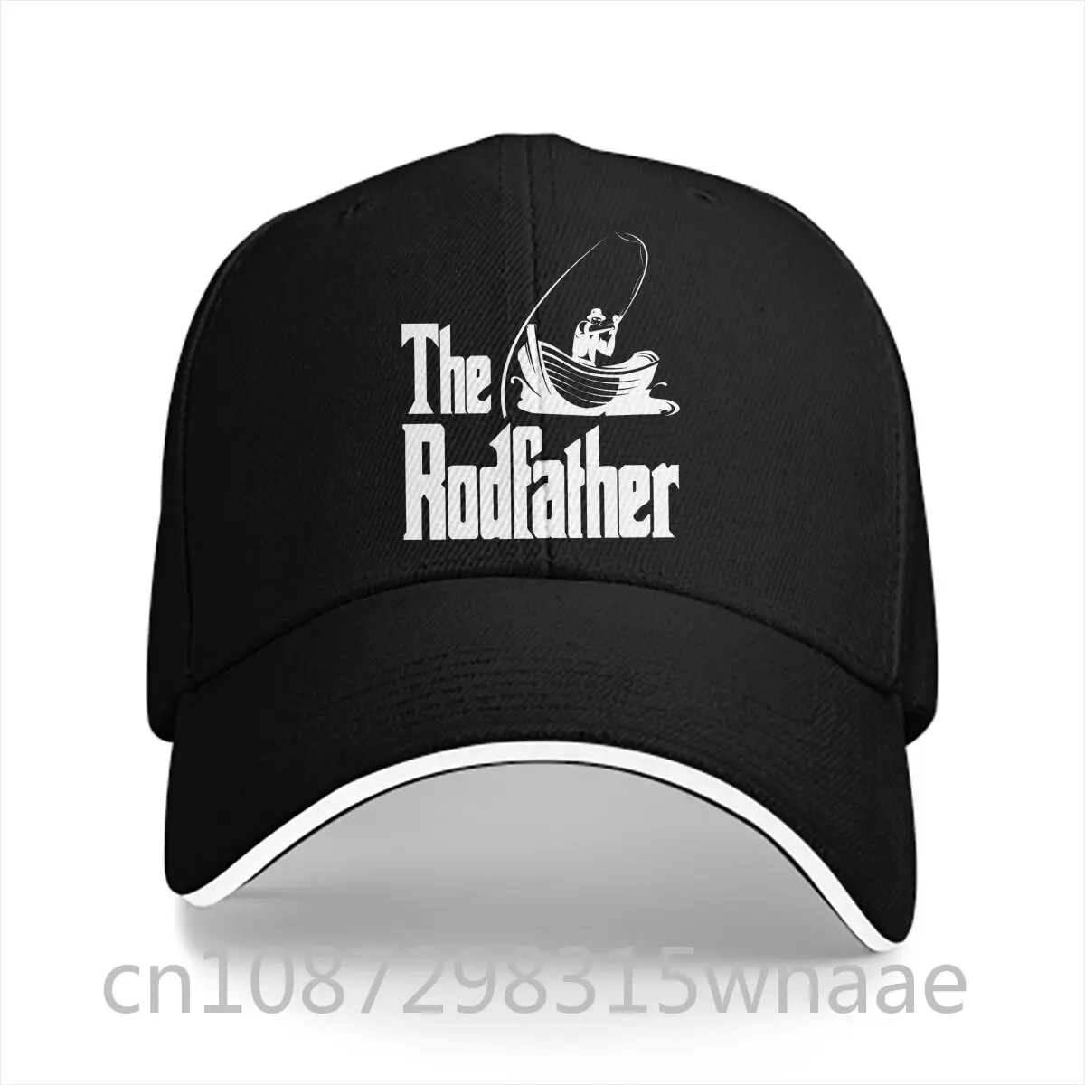 The Rodfather Baseball Caps Peaked Cap Fly Fishing Sun Shade Hats for Men Women