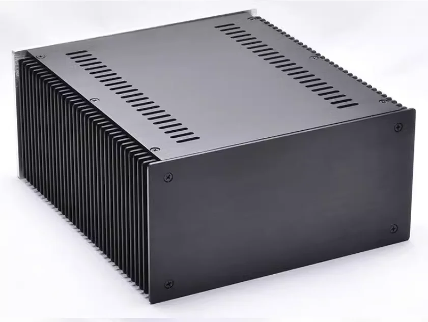 2412B Vollaluminium-Verstärkergehäuse / Vorverstärkergehäuse / AMP-Gehäuse DIY-Box (240 * 120 * 271 mm)