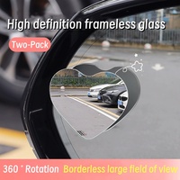 Car Rearview Mirror Reversing Assist Mirror Wide-angle Blind Spot Mirror Borderless High-definition Long Curved Adjustable