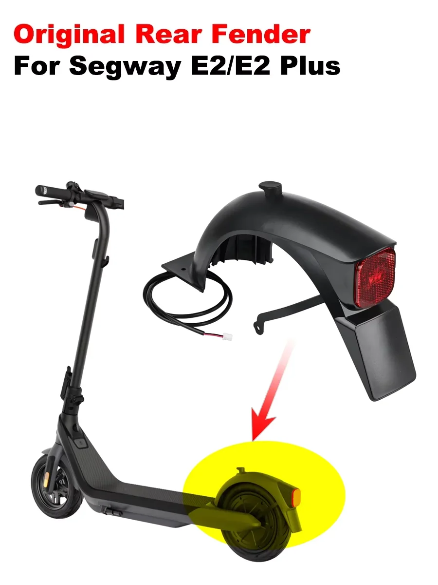 Guardabarros Trasero Para Scooter Eléctrico Mijia M365 Con Luz LED Y Gancho - Repuesto De ABS