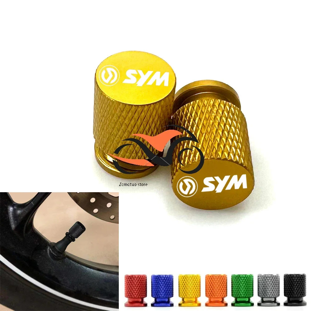 

High Quality Tire Valve Cap Stem Cover Plugs For SYM Cruise 300 CRUISYM300 150 180 Motorcycle universal Accessories