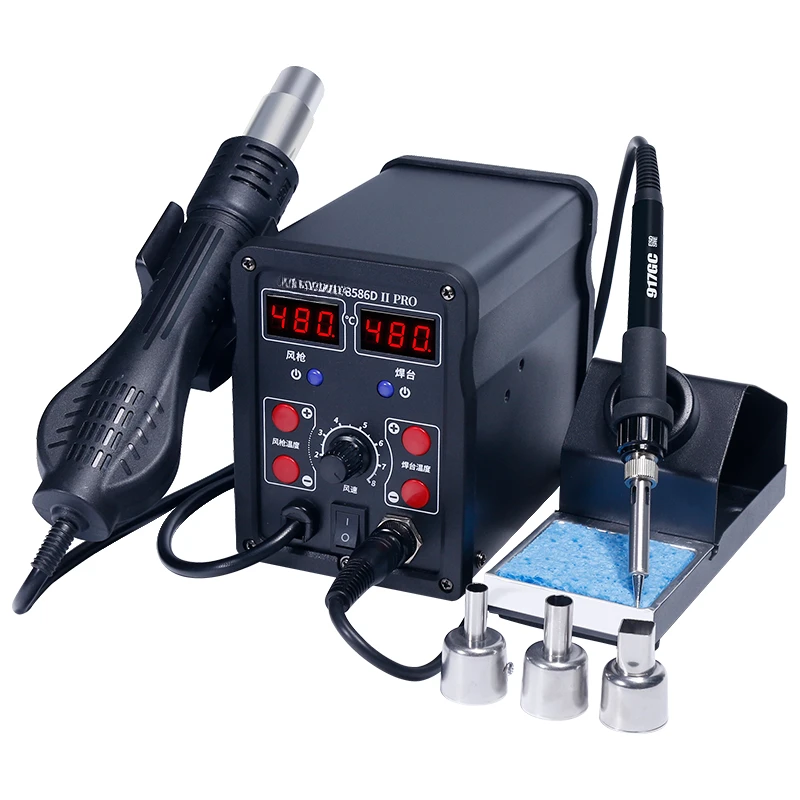 Hot air gun desoldering table 2-in-1 8786D constant temperature electric soldering iron