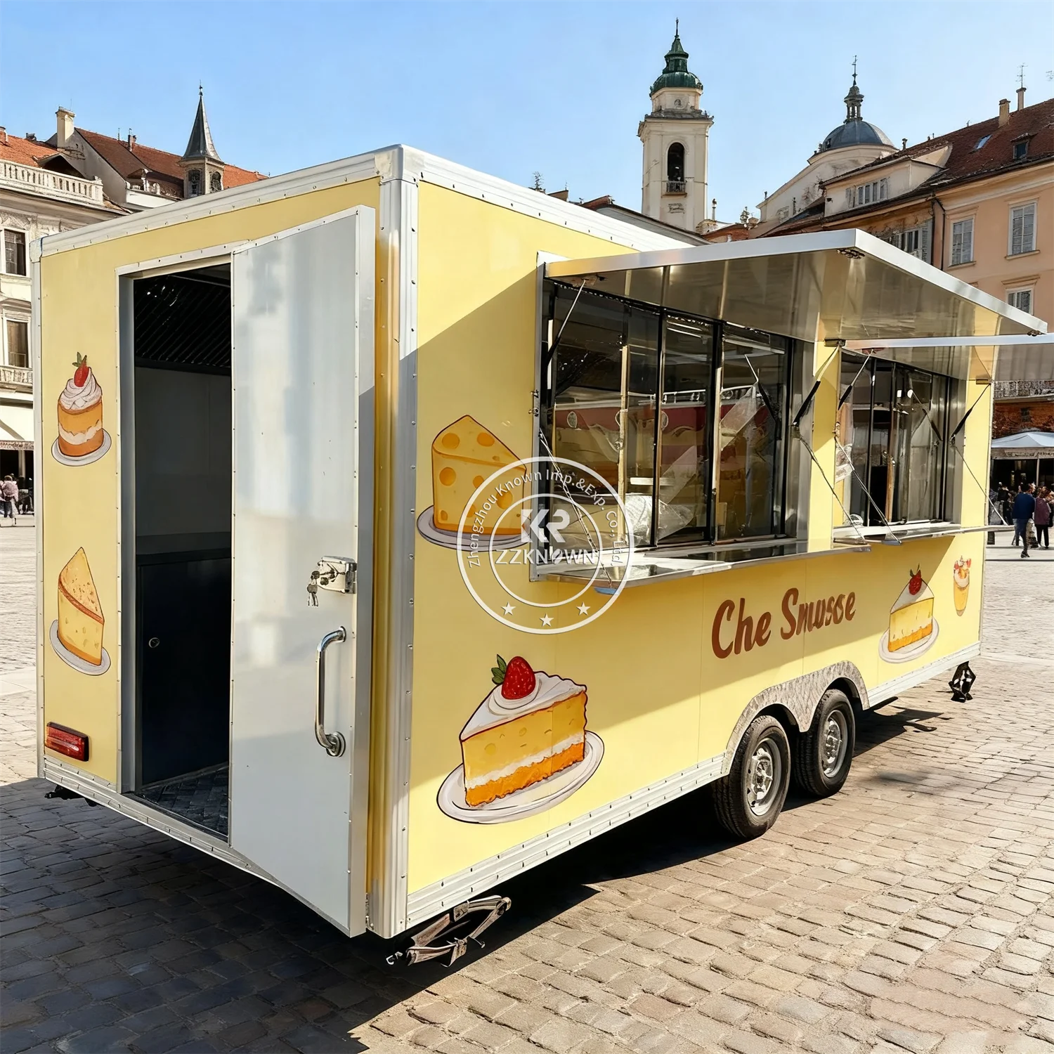 

Custom Food Truck Fully Equipped Concession Mobile Kitchen Coffee Trailer Food Trailer Truck Catering Trailer with Full Kitchen