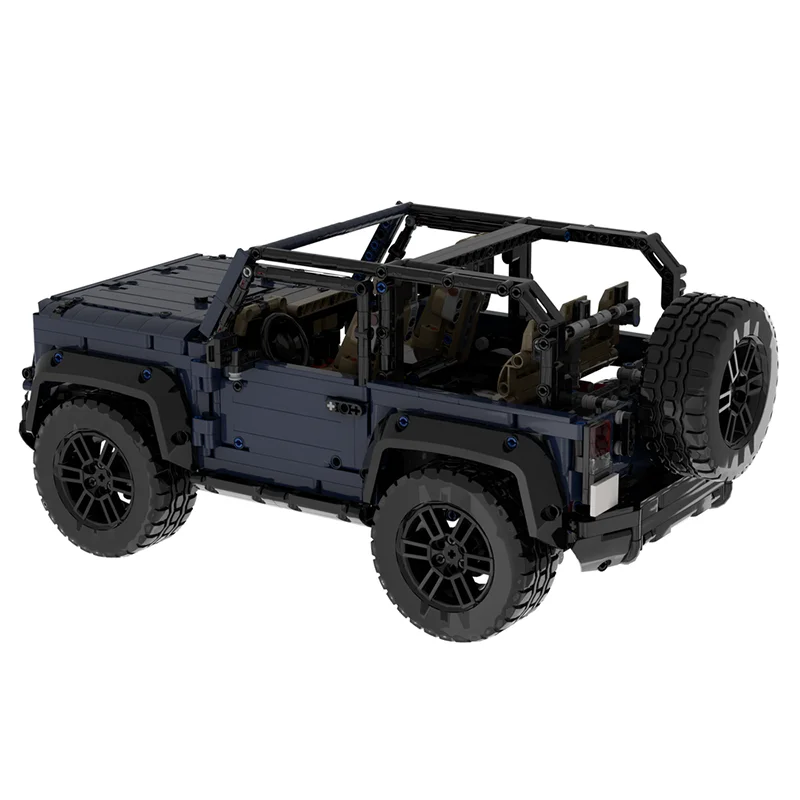2063 قطعة MOC جيب رانجلر بمحركات نموذج فني اللبنات هدية الكريسماس العمارة لتقوم بها بنفسك لعبة فكرة التعليم للأطفال #3