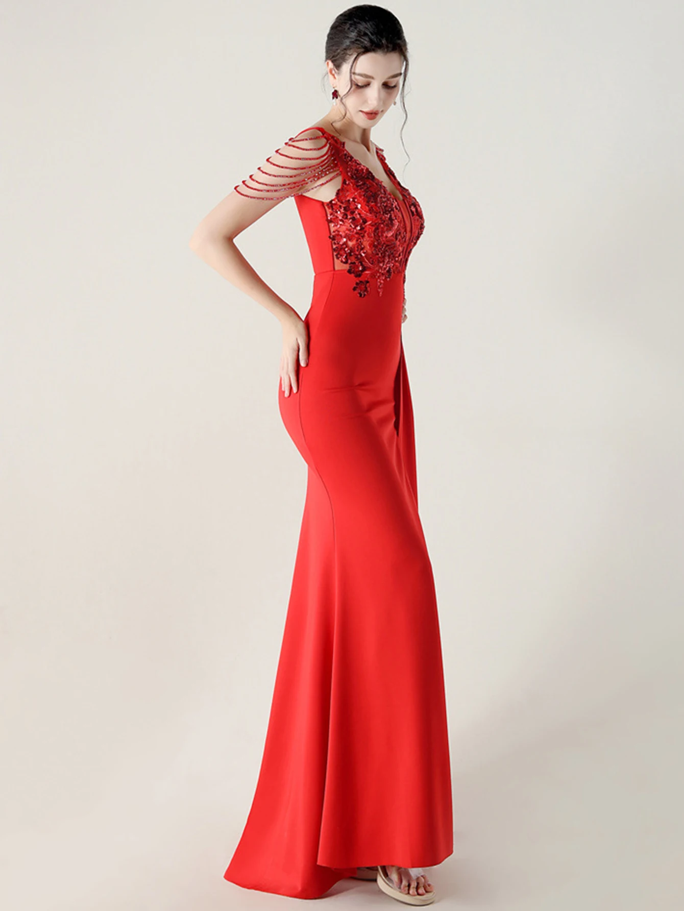 Seksowna czarna sukienka letnia bez pleców z cekinami, długa sukienka na wesele, elegancka luksusowa suknia wieczorowa na studniówkę, vestidos