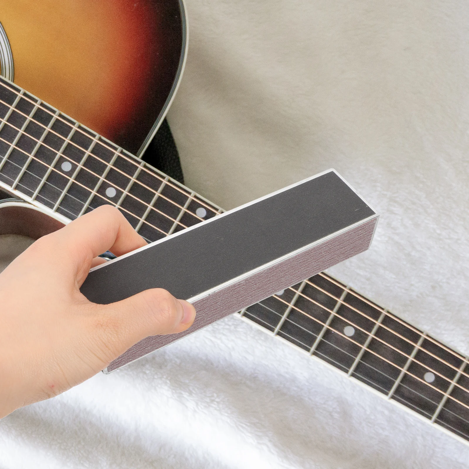 

Aluminum Alloy Guitar Fret File S Tool 4 Surfaces for Polishing Strings Bass Fingerboard Maintenance Portable Guitar