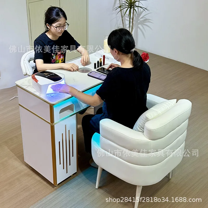 Multifunctional Manicure Table With Vacuum Cleaner Internet Celebrity Manicure Table White Simple Beauty And Nail Salon Special