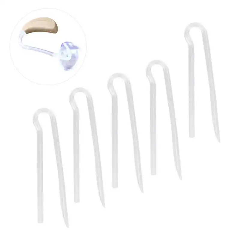 10pcs Hearing Aid Tubes Flexible Type R BTE Earmold Hearing Aid Tubing Replacement Preformed Sound Tube a